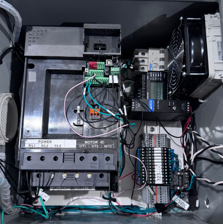 Control panel interface for the vacuum control system